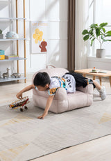 King Kid's Pink Velvet Bean Chair - Ornate Home