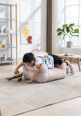 King Kid's Pink Velvet Bean Chair - Ornate Home