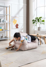 King Kid's Pink Velvet Bean Chair - Ornate Home