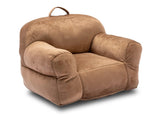 King Kids' Brown Velvet Bean Bag Chair - Ornate Home