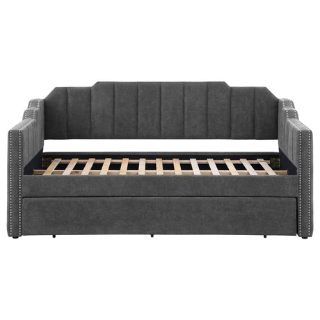 Kingston Charcoal Twin Daybed W/ Trundle - Ornate Home