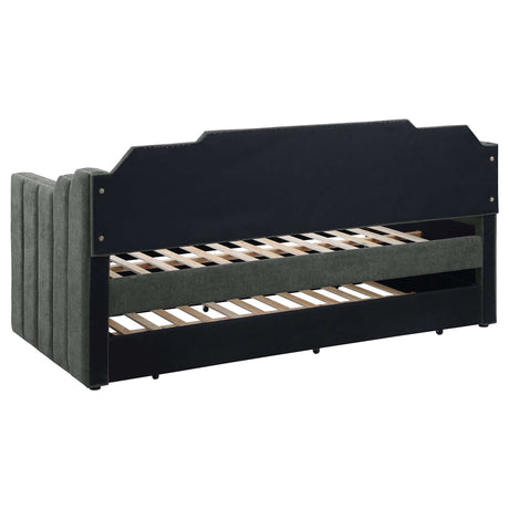 Kingston Charcoal Twin Daybed W/ Trundle - Ornate Home