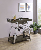 Kinney Grey Bar Cart - Ornate Home