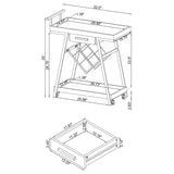 Kinney Grey Bar Cart - Ornate Home