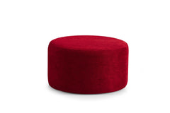 Kiss Boucle Loveseat w/ Round Ottoman & Stool - Ornate Home