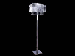 Kit Crystal & Chrome Floor Lamp - Ornate Home