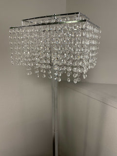 Kit Crystal & Chrome Floor Lamp - Ornate Home