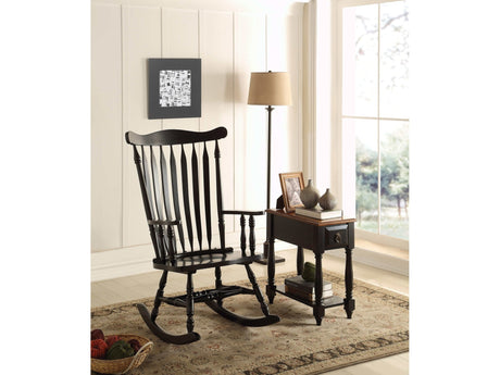 Kloris Black Rocking Chair - Ornate Home
