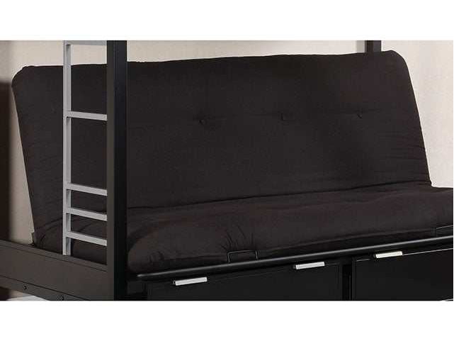 Knox Black 6" Black Futon Mattress - Ornate Home