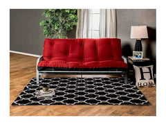 Knox Red/Black 8" Red Futon Mattress w/ Innerspring - Ornate Home