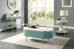 Koblenz Light Teal Sofa Table - Ornate Home