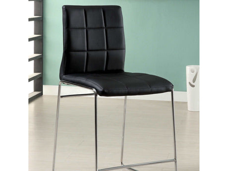 Kona Black Counter Ht. Chair (Set of 2) - Ornate Home