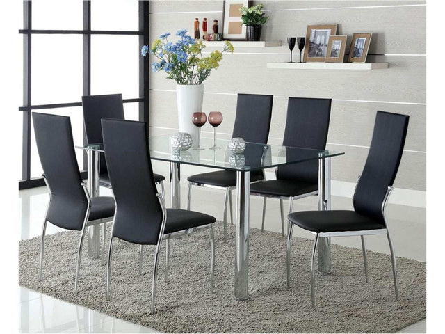 Kona Chrome Dining Table - Ornate Home