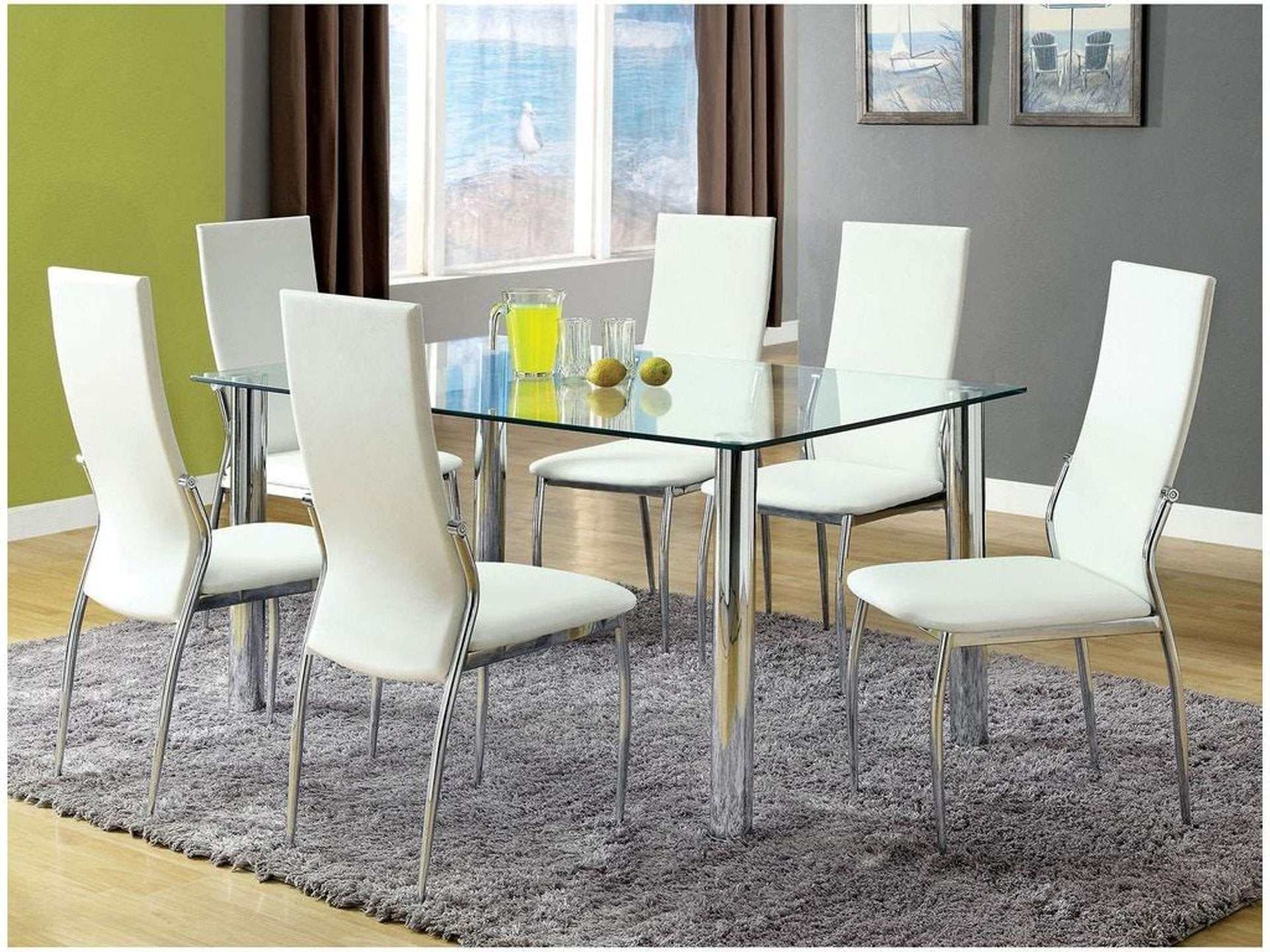 Kona Chrome Dining Table - Ornate Home