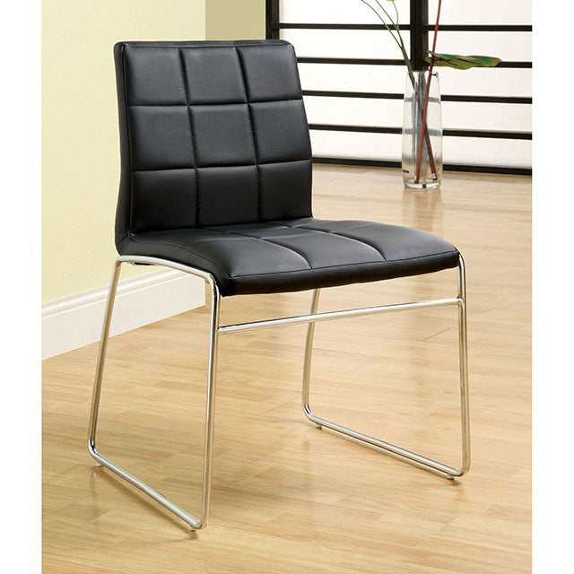 Kona Chrome Round Dining Table - Ornate Home