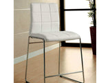 Kona White Counter Ht. Chair (Set of 2) - Ornate Home