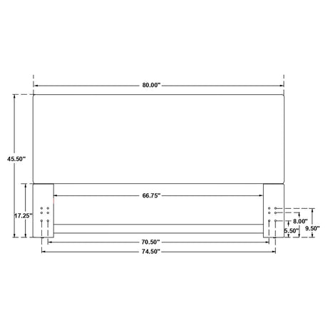 Kosmo Sand Eastern King / California King Headboard - Ornate Home