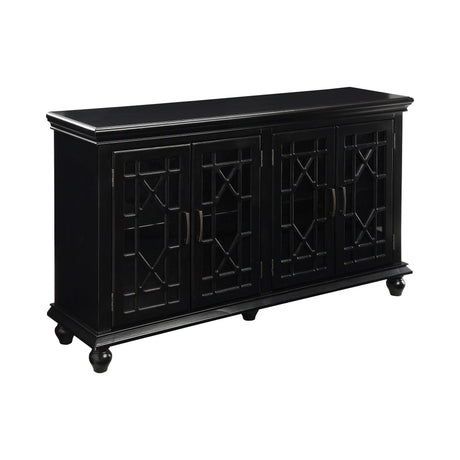 Kovu Black Accent Cabinet - Ornate Home