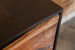 Kris Black Walnut & Gold Accent Cabinet - Ornate Home