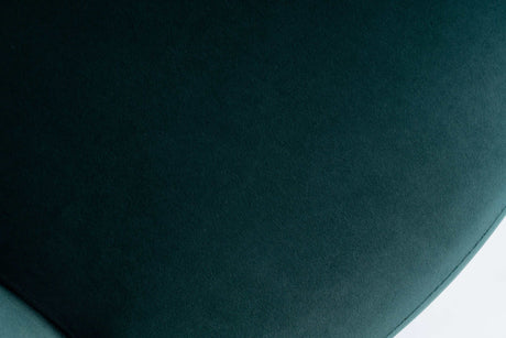 Kruse Velvet Accent Tub Barrel Chair Dark Green - Ornate Home