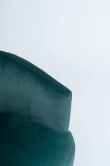 Kruse Velvet Accent Tub Barrel Chair Dark Green - Ornate Home