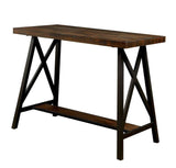Lainey Weathered Medium Oak & Black Counter Height Dining Table - Ornate Home