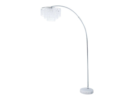 Lamar Chrome & Crystal Floor Lamp - Ornate Home