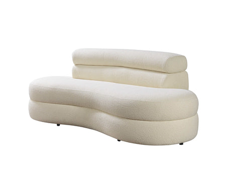 Larissa Ivory Boucle Loveseat - Ornate Home