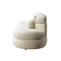 Larissa Ivory Boucle Loveseat - Ornate Home