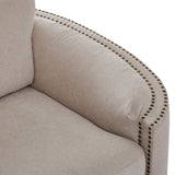 Lassen Semilunar Arm Sofa Beige - Ornate Home