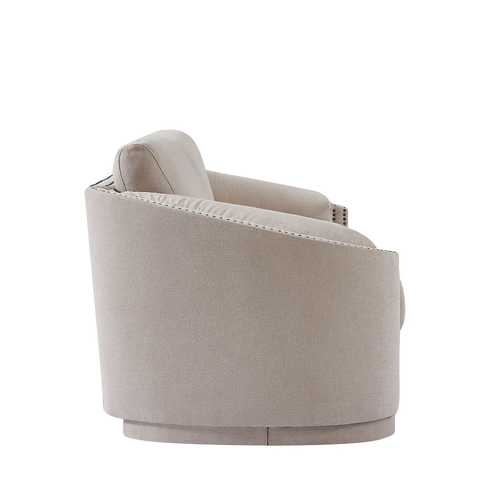 Lassen Semilunar Arm Sofa Beige - Ornate Home