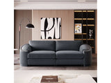 Lassen Semilunar Arm Sofa Dark Gray - Ornate Home