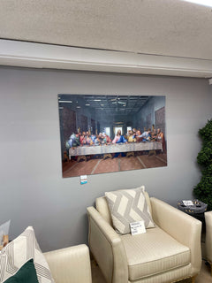 Last Supper Tempered Glass w / Foil Wall Art - Ornate Home
