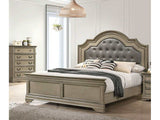 Lasthenia Antique Warm Gray Queen Bed - Ornate Home