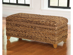 Laughton Amber HandWoven Storage Trunk - Ornate Home