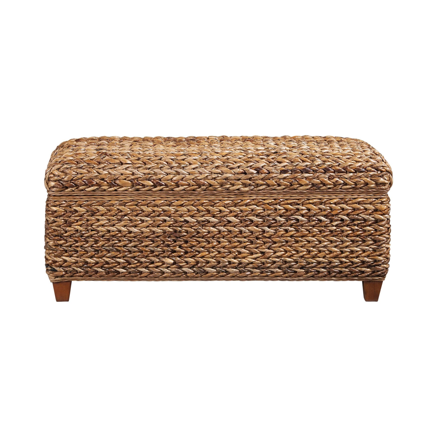 Laughton Amber HandWoven Storage Trunk - Ornate Home