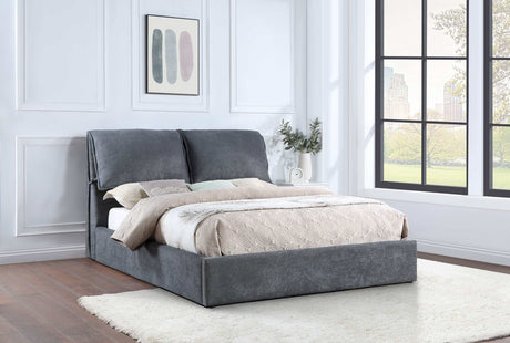 Laurel Dark Grey Eastern King Bed - Ornate Home