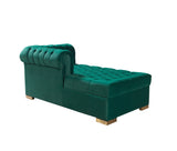 Lauren Green Velvet Double Chaise Sectional - Ornate Home