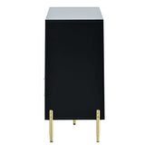 Lava Light Luxury Modern Storage Cabinets Black - Ornate Home
