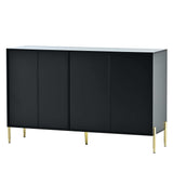 Lava Light Luxury Modern Storage Cabinets Black - Ornate Home