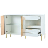 Lava Light Luxury Modern Storage Cabinets White - Ornate Home