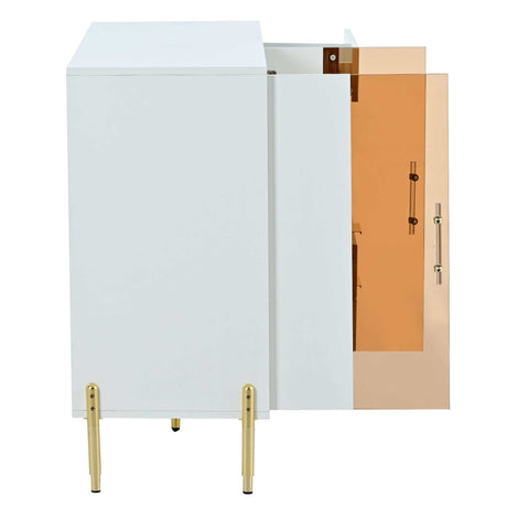 Lava Light Luxury Modern Storage Cabinets White - Ornate Home