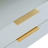 Lava Light Luxury Modern Storage Cabinets White - Ornate Home