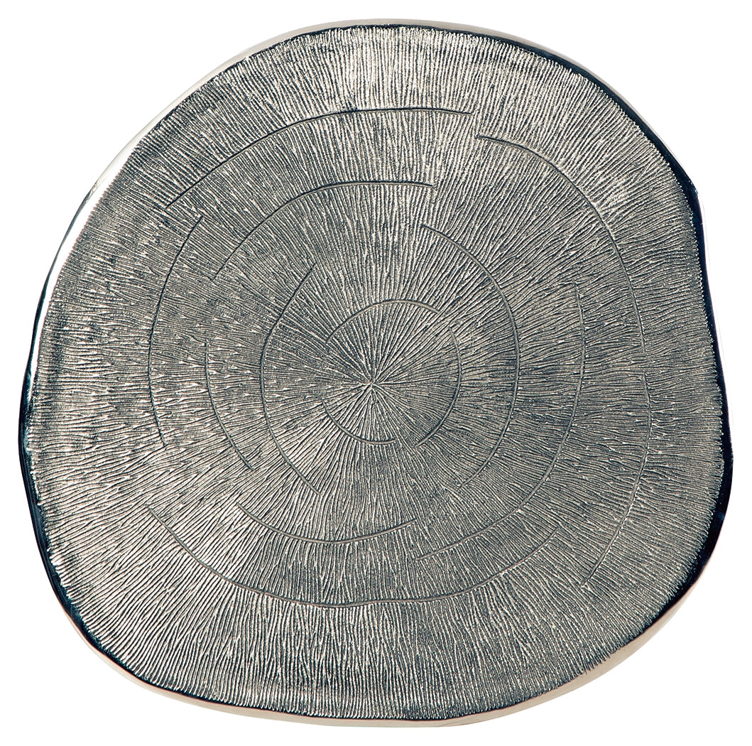 Laverford Chrome/Black End Table - Ornate Home