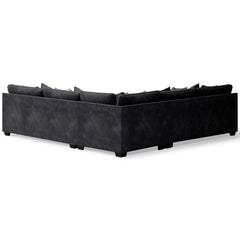 Lavernett Charcoal 3pc Symmetrical Sectional Sofa - Ornate Home