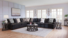 Lavernett Charcoal 4pc Sectional Sofa - Ornate Home