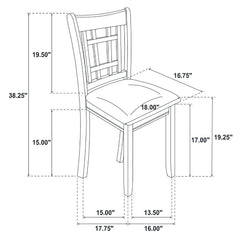 Lavon Espresso / Black 5 Pc Dining Set - Ornate Home