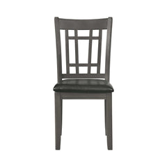 Lavon Espresso & Medium Grey Side Chairs (Set Of 2) - Ornate Home