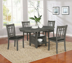 Lavon Espresso & Medium Grey Side Chairs (Set Of 2) - Ornate Home