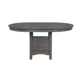 Lavon Medium Grey Dining Table w/ Storage - Ornate Home